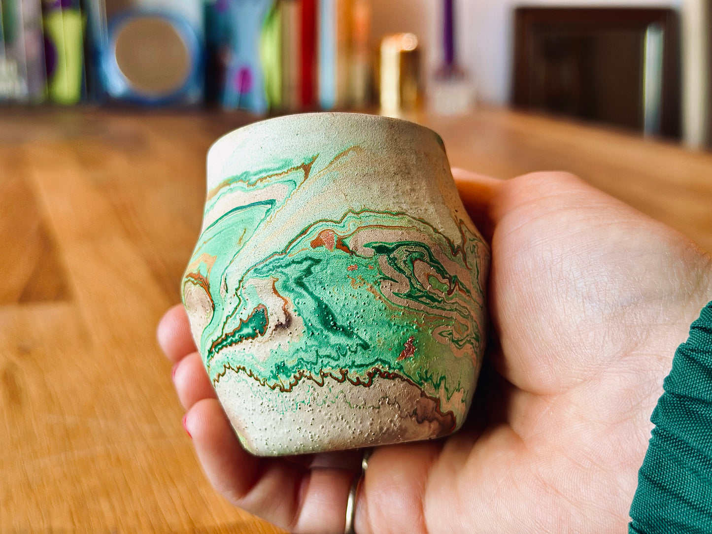 vintage Nemadji cup vessel pottery
