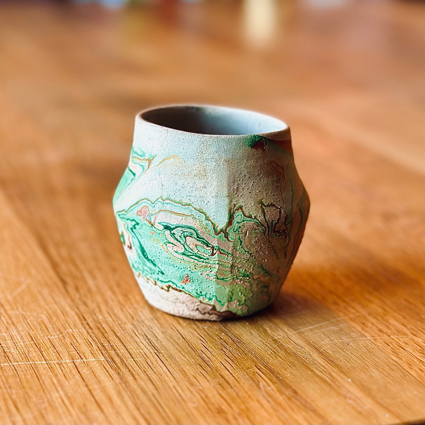 vintage Nemadji cup vessel pottery