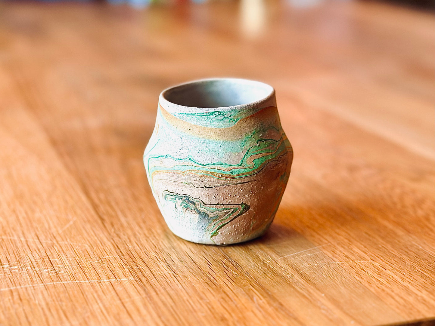vintage Nemadji cup vessel pottery