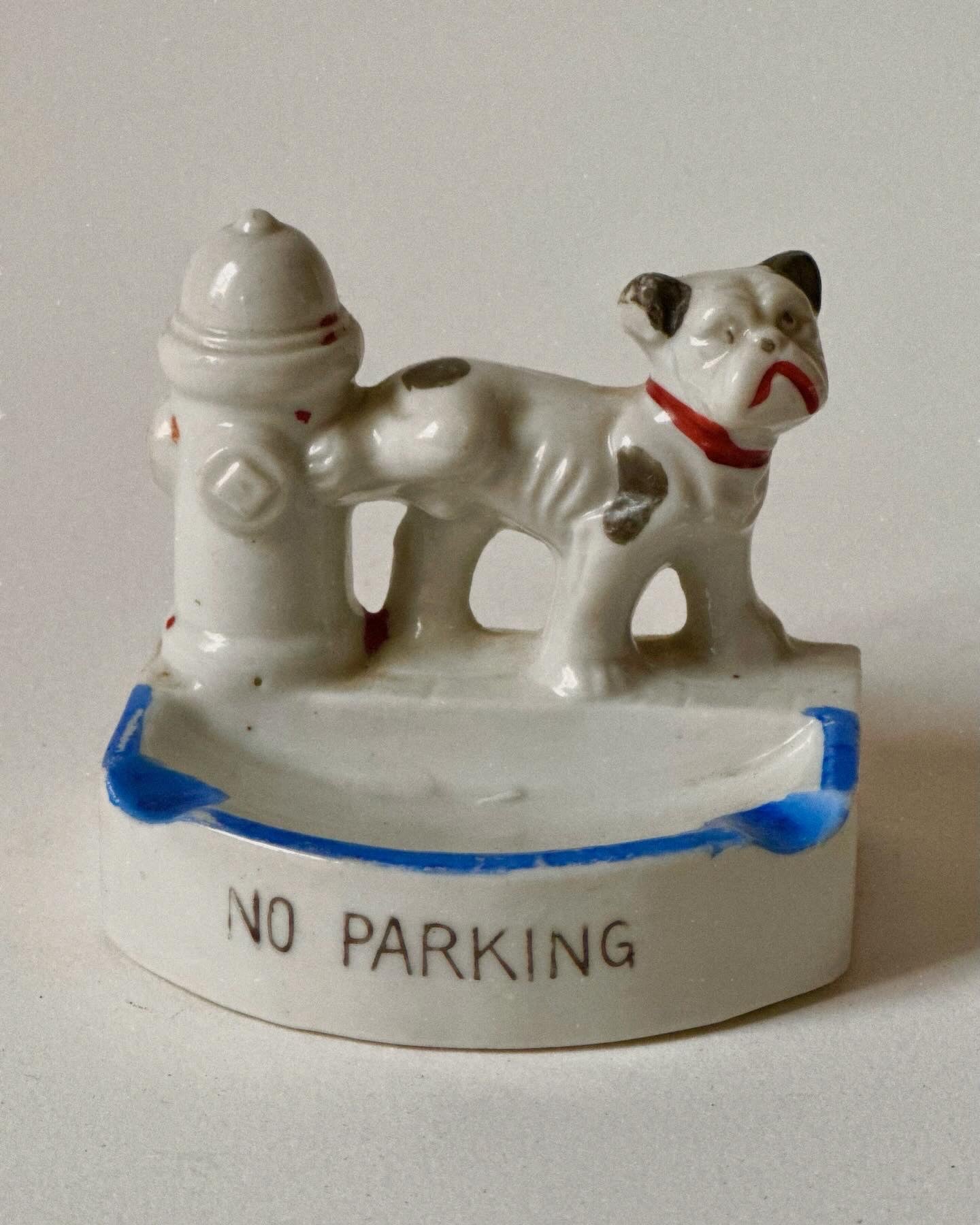 Vintage Bulldog Ashtray or Ring Catcher, Made in Japan Mid-20th Century