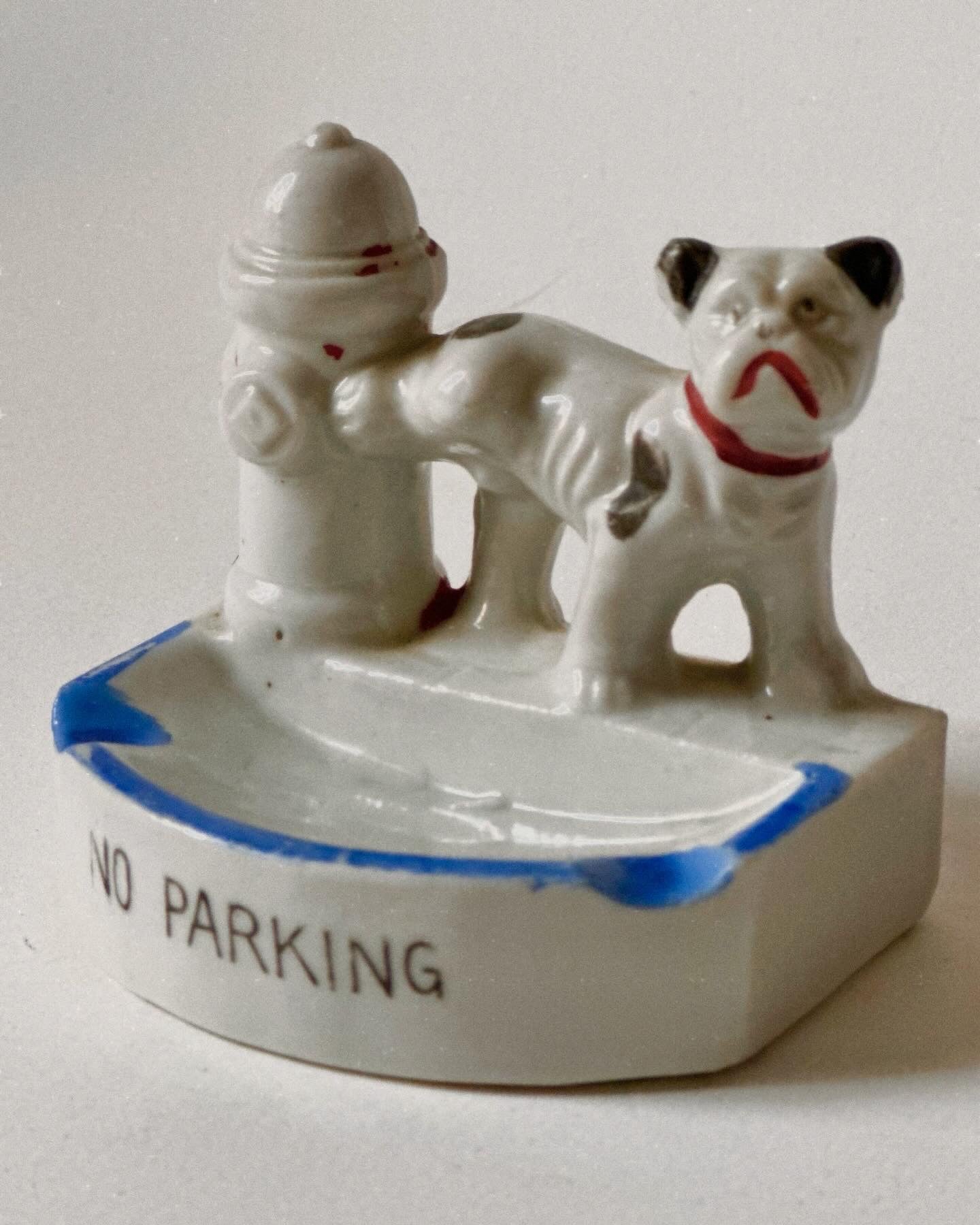 Vintage Bulldog Ashtray or Ring Catcher, Made in Japan Mid-20th Century