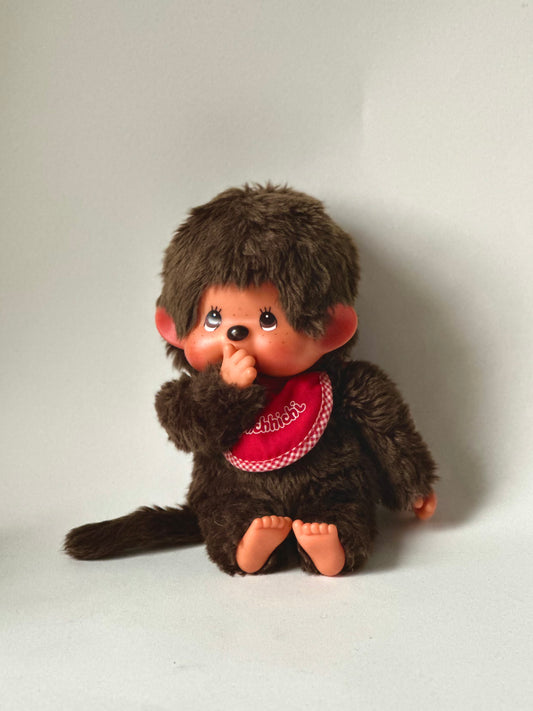 Vintage Monchhichi Monkey with bib